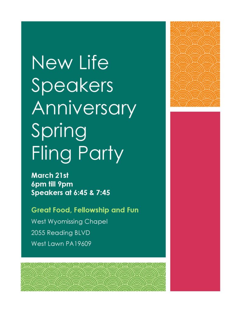 New Life Speakers Anniversary 2025