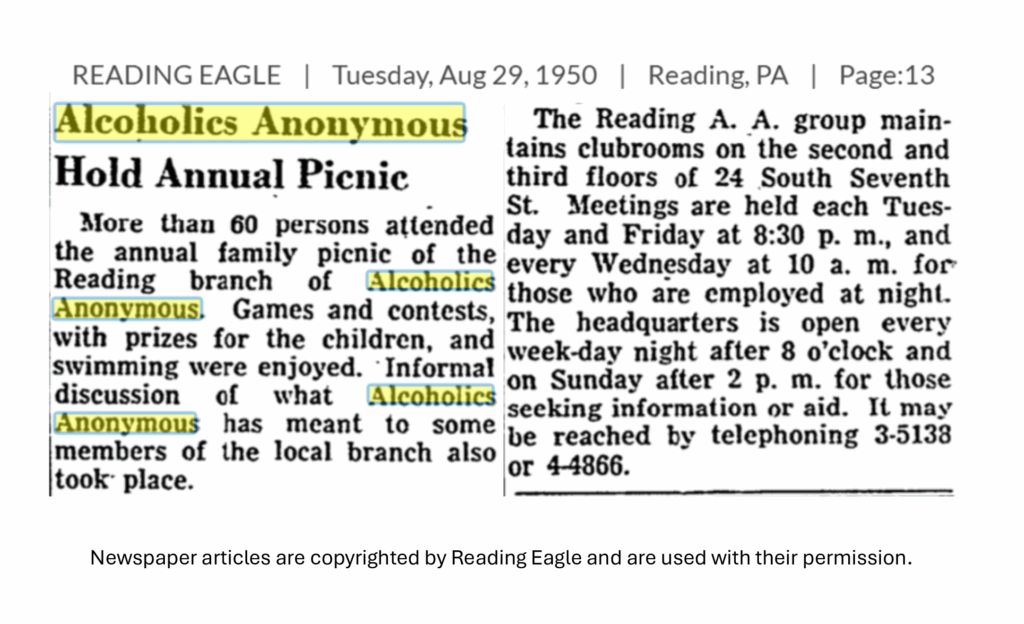 A newspaper clipping from 1950